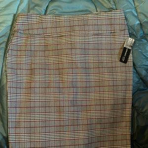 Soho Apparel LTD Glen plaid skirt